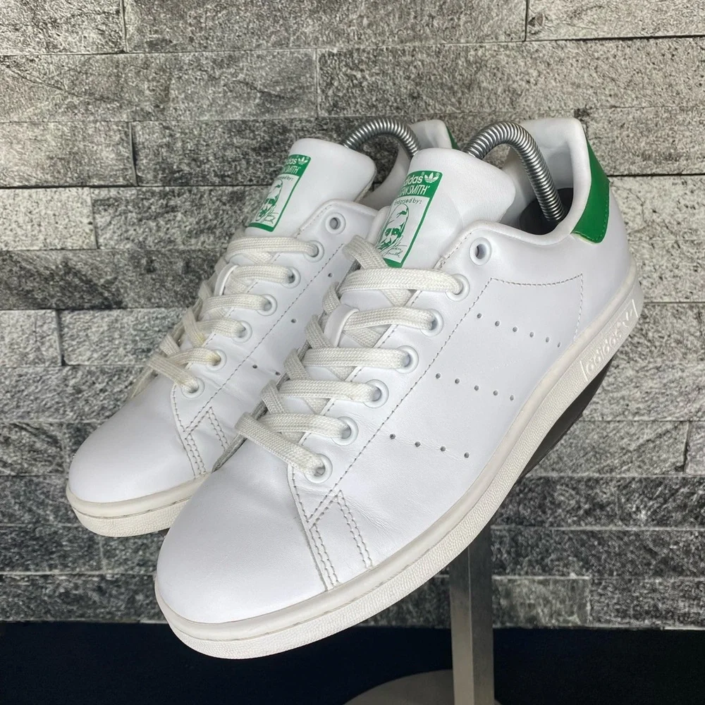 ADIDAS Originals Stan Smith White /Green Sneakers - MNS7